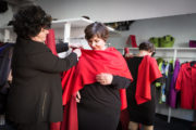 Roter Mantel, Lodenmantel rot, maßgeschneiderter Mantel, Wintermantel, Übergangsmantel, eleganter Mantel,